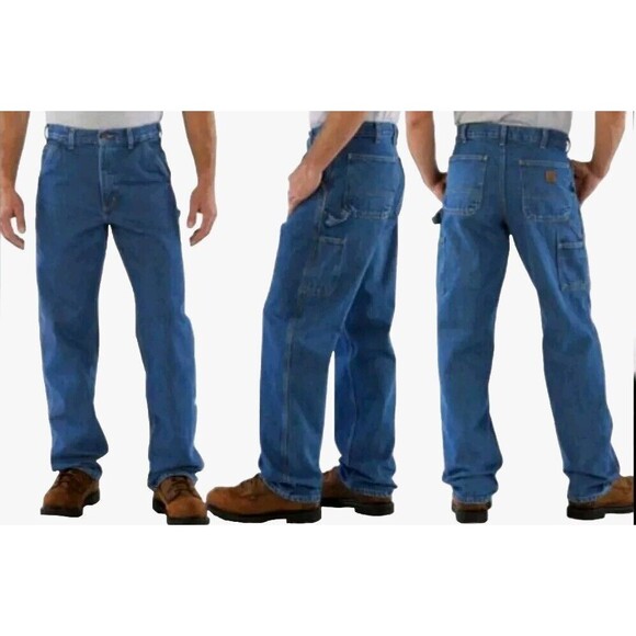 Carhartt Men’s 46x32 Carpenter  Original  Dungaree Fit Straight Leg - Picture 1 of 10